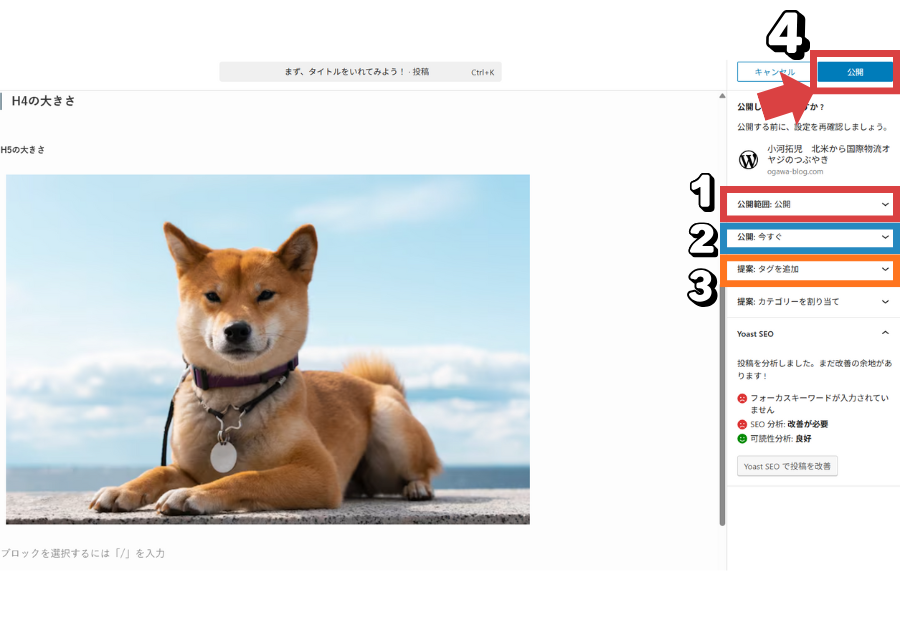 公開前にチェック！
