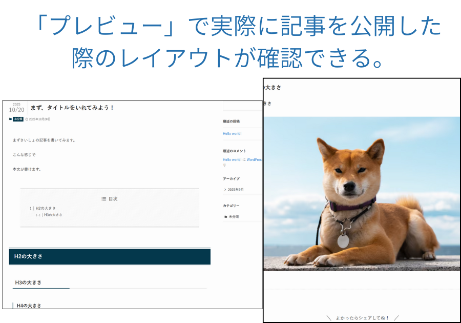 プレビューの画像例