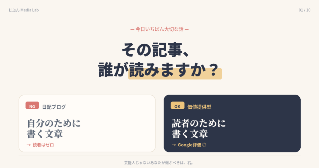 その記事誰が読む？